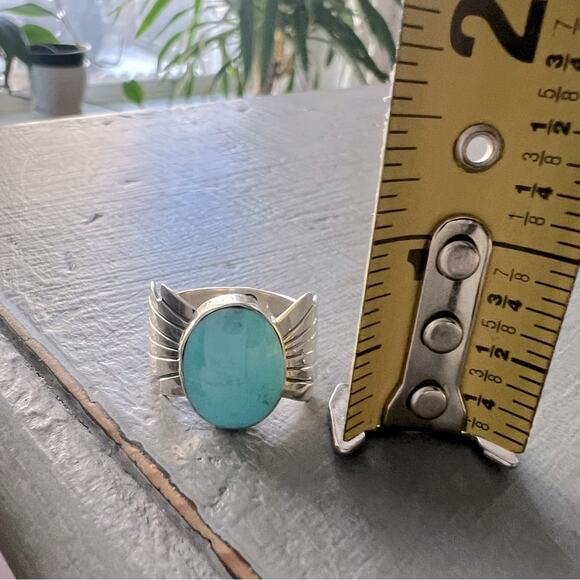 Running Bear Navajo Native 925 Sterling Silver Ring Size 9.5 - Picture 4 of 10